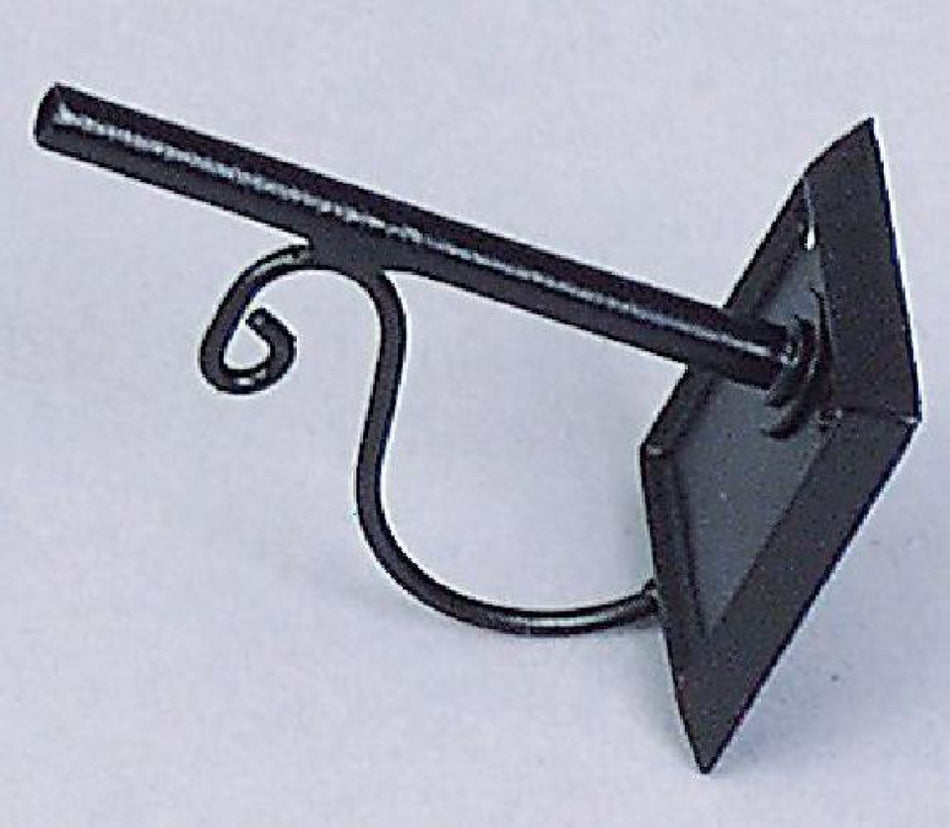 FADEDA Wandhalter mit Bügel, LxBxH in mm: 10x10x10. Für Krippen, Miniatur-, Hobby- und Modellbau, Puppenhauszubehör u. Modelleisenbahn.