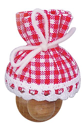 FADEDA Wandlampe mit Stoffbezug, LxBxH in mm: 35x25x60. Für Krippen, Miniatur-, Hobby- und Modellbau, Puppenhauszubehör u. Modelleisenbahn.