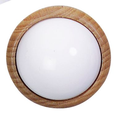 FADEDA Wandlampe Holzring und Kunststoffeinsatz groß, LxBxH in mm: 20x26x20. Für Krippen, Miniatur-, Hobby- und Modellbau, Puppenhauszubehör u. Modelleisenbahn.