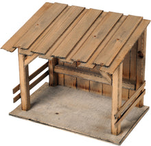 FADEDA Stall Hammersee   / Höhe:19 cm / handbemalt / detailgetreue Krippen Figuren - Weihnachten Tisch Dekoration Krippe Zubehör