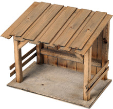FADEDA Stall Hammersee   / Höhe:21 cm / handbemalt / detailgetreue Krippen Figuren - Weihnachten Tisch Dekoration Krippe Zubehör