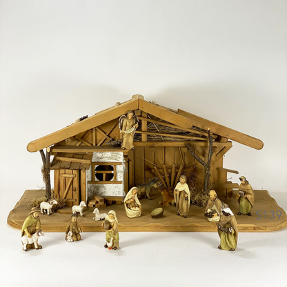 4x FADEDA Engel kindlich mit Heiligenschein  / Höhe:6 cm / handbemalt / detailgetreue Krippen Figuren - Weihnachten Tisch Dekoration Krippe Zubehör