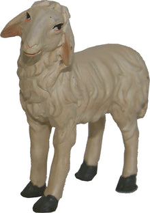 FADEDA Schaf links schauend   / Höhe:7 cm / handbemalt / detailgetreue Krippen Figuren - Weihnachten Tisch Dekoration Krippe Zubehör