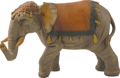 FADEDA Elefant   / Höhe:11 cm / handbemalt / detailgetreue Krippen Figuren - Weihnachten Tisch Dekoration Krippe Zubehör