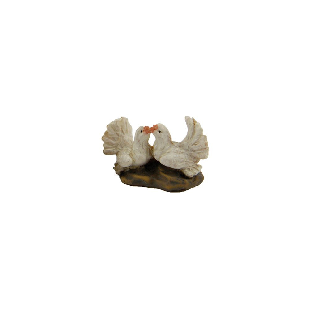 FADEDA Tauben   / Höhe:2 cm / handbemalt / detailgetreue Krippen Figuren - Weihnachten Tisch Dekoration Krippe Zubehör