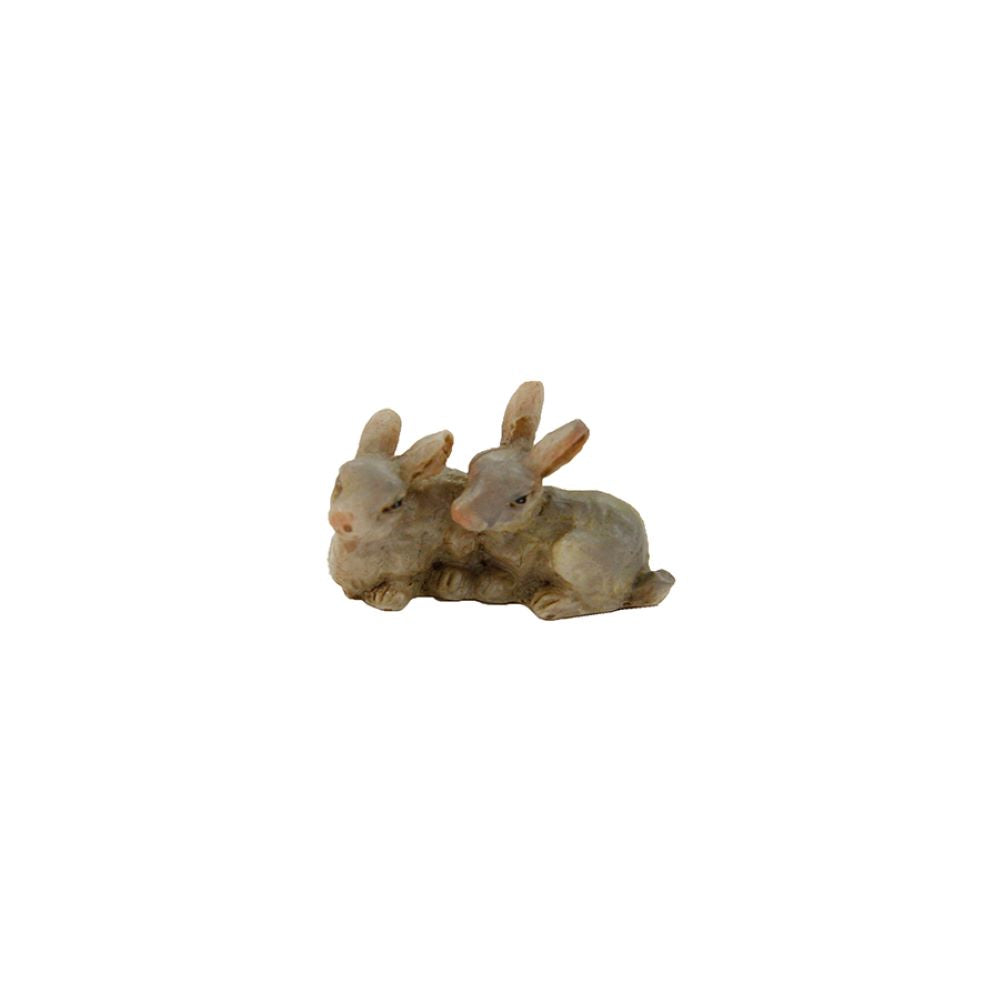 FADEDA Hasen   / Höhe:2 cm / handbemalt / detailgetreue Krippen Figuren - Weihnachten Tisch Dekoration Krippe Zubehör