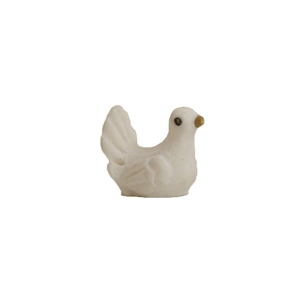 FADEDA Taube   / Höhe:2 cm / handbemalt / detailgetreue Krippen Figuren - Weihnachten Tisch Dekoration Krippe Zubehör