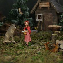 5x FADEDA Tierset Waldtiere   / Höhe:3 cm / handbemalt / detailgetreue Krippen Figuren - Weihnachten Tisch Dekoration Krippe Zubehör