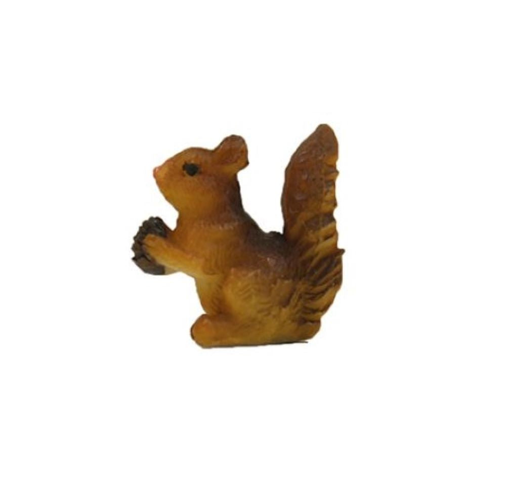 FADEDA Eichhörnchen   / Höhe:3 cm / handbemalt / detailgetreue Krippen Figuren - Weihnachten Tisch Dekoration Krippe Zubehör
