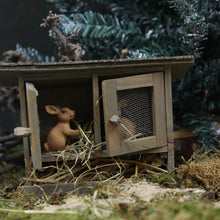 5x FADEDA Tierset Waldtiere   / Höhe:4 cm / handbemalt / detailgetreue Krippen Figuren - Weihnachten Tisch Dekoration Krippe Zubehör