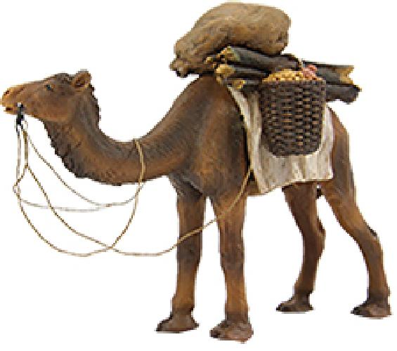 FADEDA Kamel   / Höhe: 12,3 cm / handbemalt / detailgetreue Krippen Figuren - Weihnachten Tisch Dekoration Krippe Zubehör