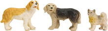 3x FADEDA Hunde   / Höhe:3 cm / handbemalt / detailgetreue Krippen Figuren - Weihnachten Tisch Dekoration Krippe Zubehör