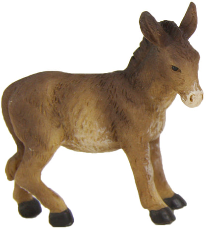 FADEDA Esel   / Höhe:7 cm / handbemalt / detailgetreue Krippen Figuren - Weihnachten Tisch Dekoration Krippe Zubehör