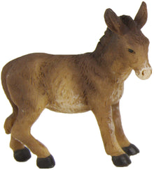 FADEDA Esel   / Höhe:9 cm / handbemalt / detailgetreue Krippen Figuren - Weihnachten Tisch Dekoration Krippe Zubehör