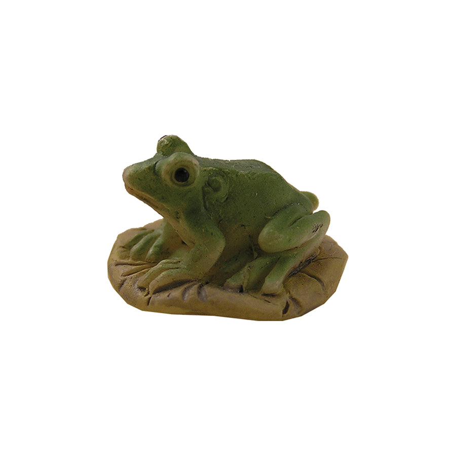 FADEDA Laubfrosch  / Höhe:2 cm / handbemalt / detailgetreue Krippen Figuren - Weihnachten Tisch Dekoration Krippe Zubehör