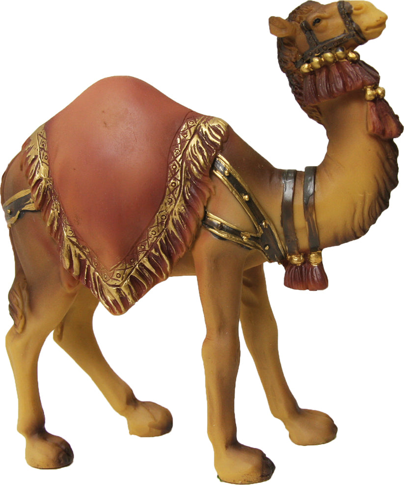 FADEDA Kamel  / Höhe:13 cm / handbemalt / detailgetreue Krippen Figuren - Weihnachten Tisch Dekoration Krippe Zubehör