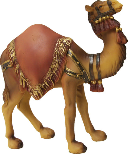 FADEDA Kamel  / Höhe:13 cm / handbemalt / detailgetreue Krippen Figuren - Weihnachten Tisch Dekoration Krippe Zubehör