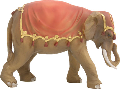 FADEDA Elefant  / Höhe:13 cm / handbemalt / detailgetreue Krippen Figuren - Weihnachten Tisch Dekoration Krippe Zubehör