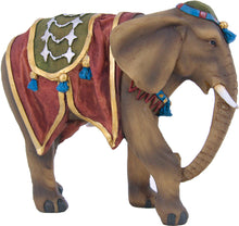 FADEDA Elefant  / Höhe:12 cm / handbemalt / detailgetreue Krippen Figuren - Weihnachten Tisch Dekoration Krippe Zubehör