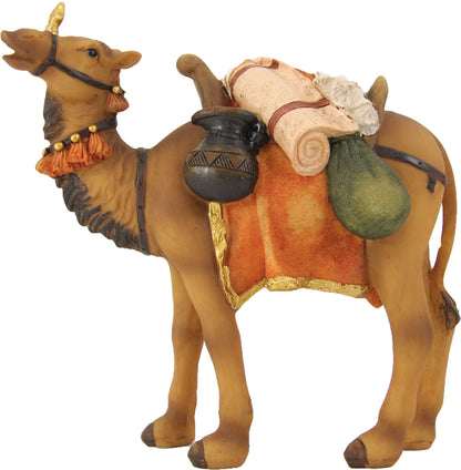 FADEDA Kamel  / Höhe:16 cm / handbemalt / detailgetreue Krippen Figuren - Weihnachten Tisch Dekoration Krippe Zubehör