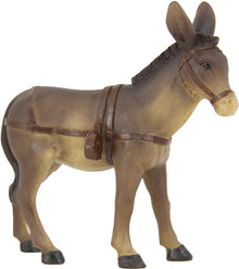FADEDA Esel für Karren  / Höhe:10 cm / handbemalt / detailgetreue Krippen Figuren - Weihnachten Tisch Dekoration Krippe Zubehör