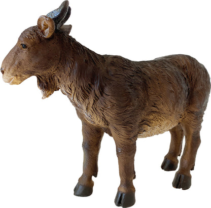 FADEDA Ziege / Höhe:25 cm / handbemalt / detailgetreue Krippen Figuren - Weihnachten Tisch Dekoration Krippe Zubehör
