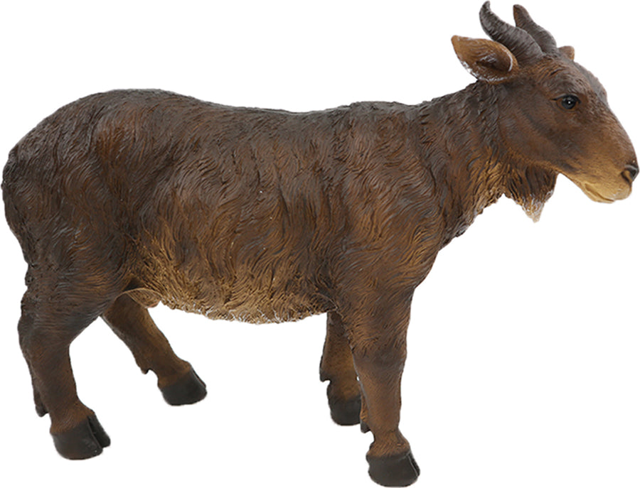 FADEDA Ziege / Höhe:25 cm / handbemalt / detailgetreue Krippen Figuren - Weihnachten Tisch Dekoration Krippe Zubehör