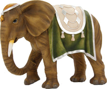 FADEDA Elefant  / Höhe:21 cm / handbemalt / detailgetreue Krippen Figuren - Weihnachten Tisch Dekoration Krippe Zubehör