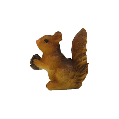 FADEDA Eichhörnchen  / Höhe:2 cm / handbemalt / detailgetreue Krippen Figuren - Weihnachten Tisch Dekoration Krippe Zubehör