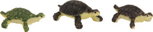 3x FADEDA Schildkrötenset  / Höhe:2 cm / handbemalt / detailgetreue Krippen Figuren - Weihnachten Tisch Dekoration Krippe Zubehör