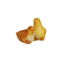 FADEDA Entenküken / Höhe:3 cm / handbemalt / detailgetreue Krippen Figuren - Weihnachten Tisch Dekoration Krippe Zubehör