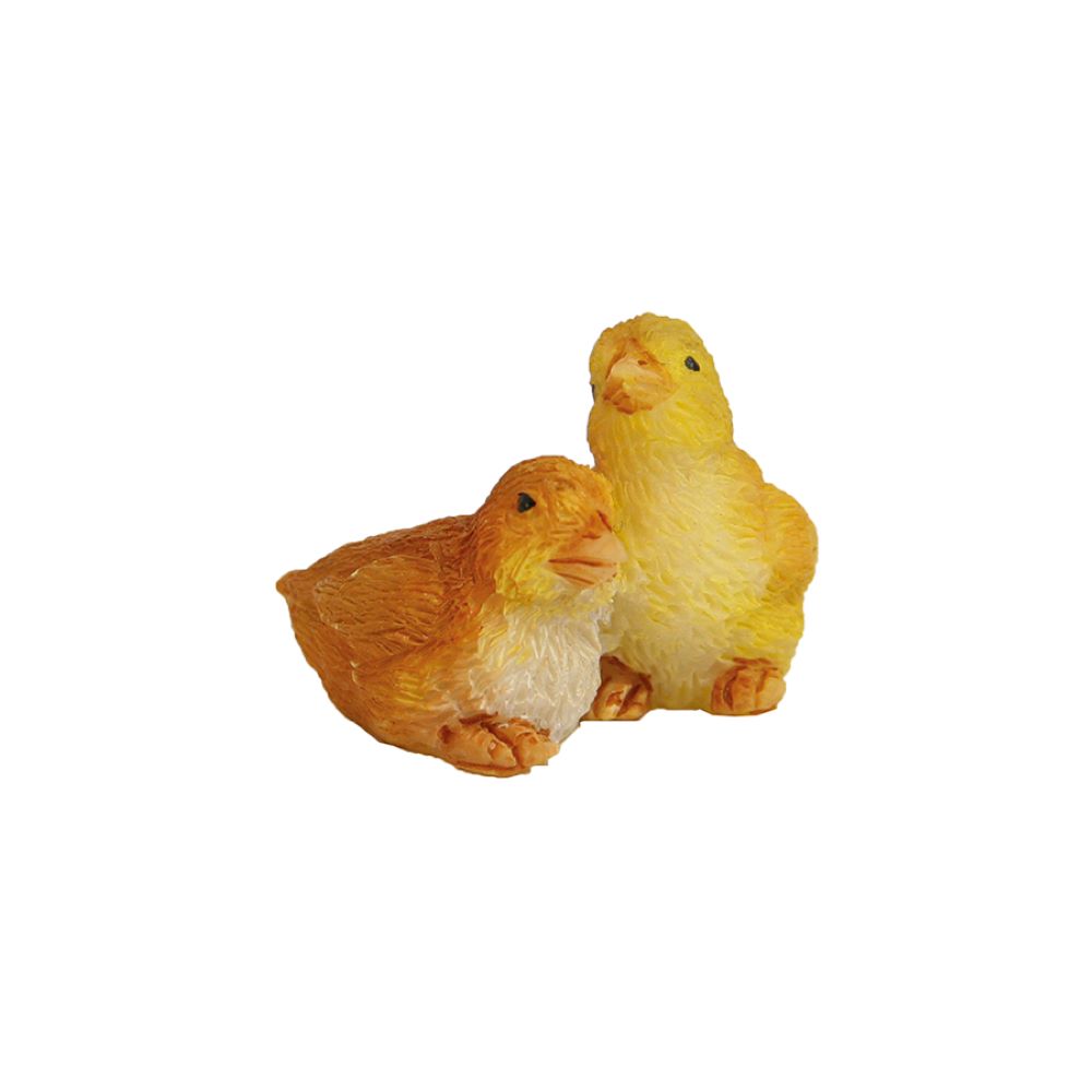 FADEDA Entenküken / Höhe:3 cm / handbemalt / detailgetreue Krippen Figuren - Weihnachten Tisch Dekoration Krippe Zubehör