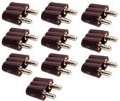 10x FADEDA Stecker Kupplung  / Höhe:2 cm / handbemalt / detailgetreue Krippen Figuren - Weihnachten Tisch Dekoration Krippe Zubehör