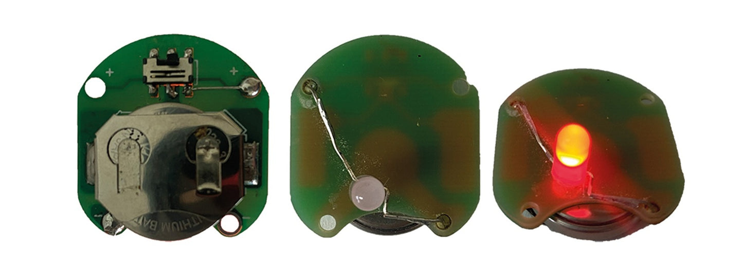 FADEDA Flackerlicht rot, LED  / Höhe:2,7 cm / handbemalt / detailgetreue Krippen Figuren - Weihnachten Tisch Dekoration Krippe Zubehör