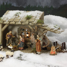 FADEDA Lagerfeuer Scheiterhaufen, LED  / Höhe:4 cm / handbemalt / detailgetreue Krippen Figuren - Weihnachten Tisch Dekoration Krippe Zubehör