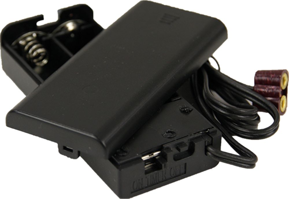 FADEDA Batteriehalter für Stecker 3,5V (ON/OFF/TIMER)  / Höhe:70 cm / handbemalt / detailgetreue Krippen Figuren - Weihnachten Tisch Dekoration Krippe Zubehör