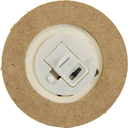 FADEDA Lagerfeuer mit LED (Batterie - EIN/AUS)  / Höhe:6 cm / handbemalt / detailgetreue Krippen Figuren - Weihnachten Tisch Dekoration Krippe Zubehör