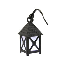 FADEDA Laterne weiß, 4-eckig, 3,5V, LED  / Höhe:4 cm / handbemalt / detailgetreue Krippen Figuren - Weihnachten Tisch Dekoration Krippe Zubehör