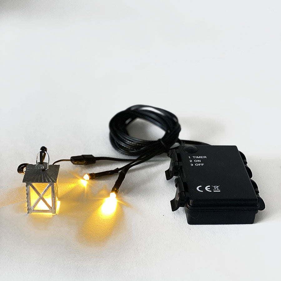 FADEDA Batteriebox f. 3x AA, für 1 Stecker +2 LED  / Höhe:100 cm / handbemalt / detailgetreue Krippen Figuren - Weihnachten Tisch Dekoration Krippe Zubehör
