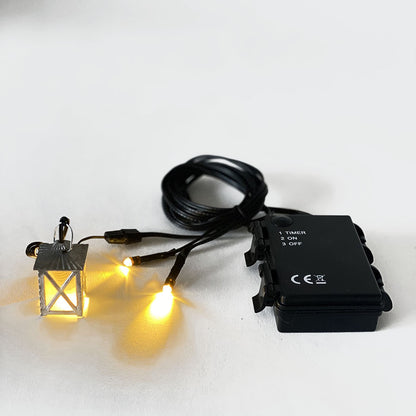 FADEDA Batteriebox f. 3x AA, für 1 Stecker +2 LED  / Höhe:100 cm / handbemalt / detailgetreue Krippen Figuren - Weihnachten Tisch Dekoration Krippe Zubehör