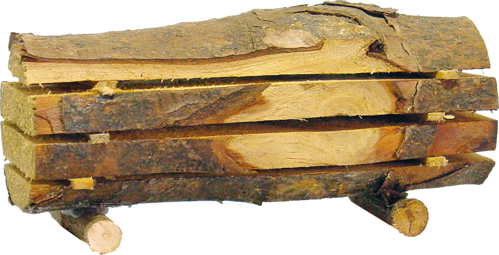 FADEDA Baumstamm geschnitten  / Höhe:6 cm / handbemalt / detailgetreue Krippen Figuren - Weihnachten Tisch Dekoration Krippe Zubehör