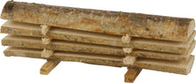 FADEDA Baumstamm geschnitten, groß / Höhe:12 cm / handbemalt / detailgetreue Krippen Figuren - Weihnachten Tisch Dekoration Krippe Zubehör