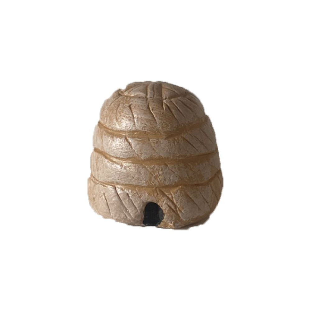 FADEDA Bienenkorb groß / Höhe:2 cm / handbemalt / detailgetreue Krippen Figuren - Weihnachten Tisch Dekoration Krippe Zubehör