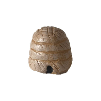 FADEDA Bienenkorb groß / Höhe:2 cm / handbemalt / detailgetreue Krippen Figuren - Weihnachten Tisch Dekoration Krippe Zubehör
