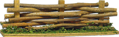 FADEDA Weidenzaun  / Höhe:4 cm / handbemalt / detailgetreue Krippen Figuren - Weihnachten Tisch Dekoration Krippe Zubehör