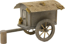 FADEDA Hirtenwagen  / Höhe:10 cm / handbemalt / detailgetreue Krippen Figuren - Weihnachten Tisch Dekoration Krippe Zubehör