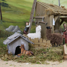 FADEDA Hundehütte / Höhe:9 cm / handbemalt / detailgetreue Krippen Figuren - Weihnachten Tisch Dekoration Krippe Zubehör