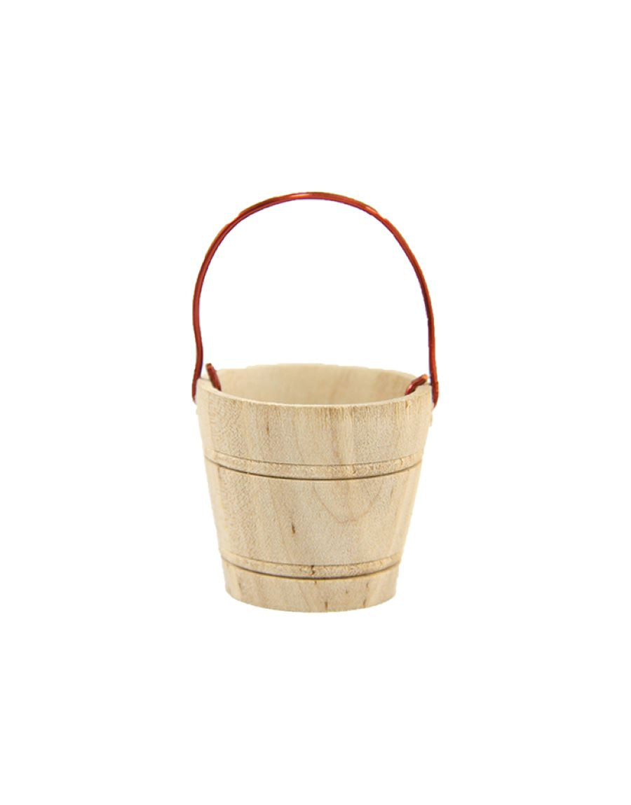 FADEDA Holzkübel  / Höhe:3 cm / handbemalt / detailgetreue Krippen Figuren - Weihnachten Tisch Dekoration Krippe Zubehör