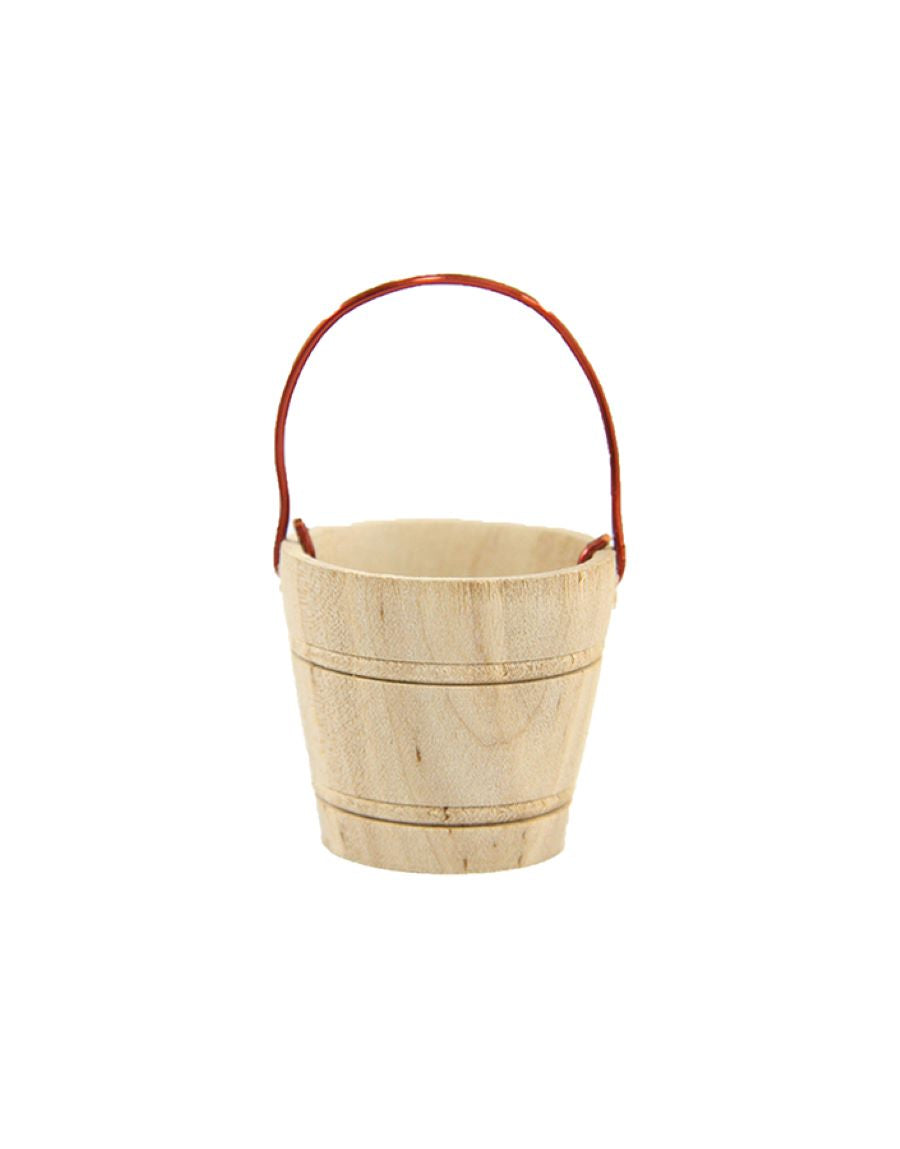 FADEDA Holzkübel  / Höhe:4 cm / handbemalt / detailgetreue Krippen Figuren - Weihnachten Tisch Dekoration Krippe Zubehör