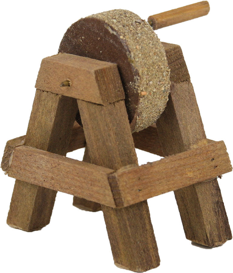 FADEDA Schleifbock / Höhe:4 cm / handbemalt / detailgetreue Krippen Figuren - Weihnachten Tisch Dekoration Krippe Zubehör